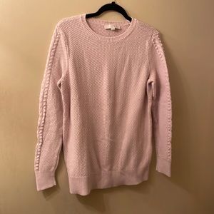 LOFT Pullover Sweater Medium Pink